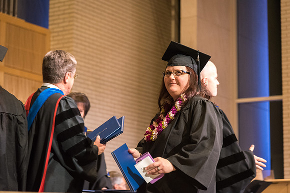 Home and Family Studies graduates gather in the Taylor Chapel for their convocation.