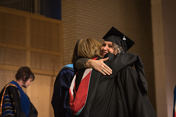 Home and Family Studies graduates gather in the Taylor Chapel for their convocation.