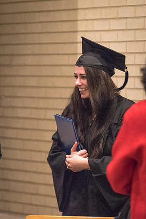 Home and Family Studies graduates gather in the Taylor Chapel for their convocation.