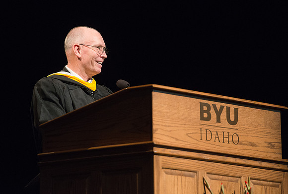 Convocation for College of Physical Sciences and Engineering in the Hart Auditorium.