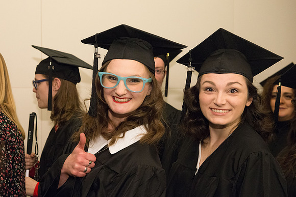 Processional - Graduates enter the BYU-Idaho Center Auditorium. Dec 2017