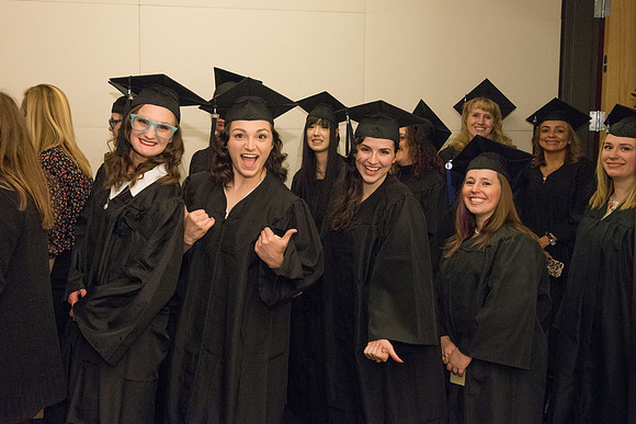 Processional - Graduates enter the BYU-Idaho Center Auditorium. Dec 2017