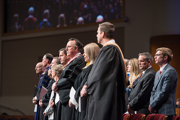 VIP's at BYU-Idaho graduation Dec 2107.