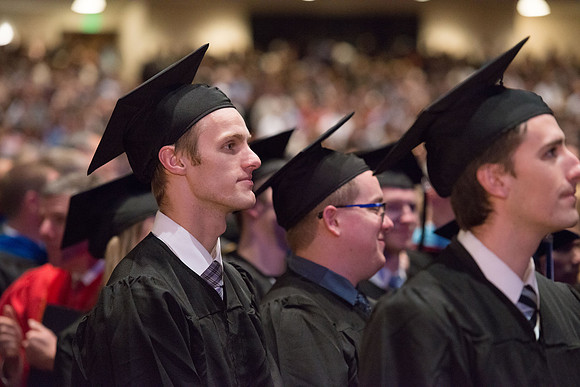 BYU-Idaho graduation in the I-Center.  Dec 2107.