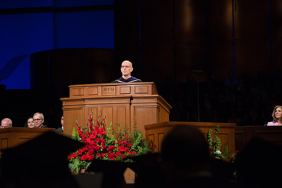 BYU-Idaho Commencement in the BYU-Idaho Center. Dec 2017