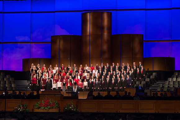 BYU-Idaho Commencement in the BYU-Idaho Center. Dec 2017