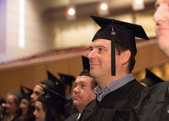 BYU-Idaho Commencement in the BYU-Idaho Center. Dec 2017