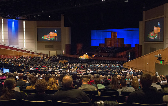 BYU-Idaho Commencement in the BYU-Idaho Center. Dec 2017