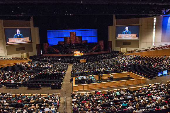 BYU-Idaho Commencement in the BYU-Idaho Center. Dec 2017