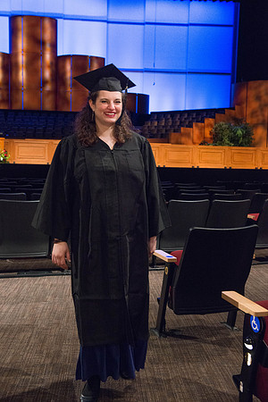 Commencement - Recessional, graduates file out of the BYU-Idaho Center.  Dec 2017