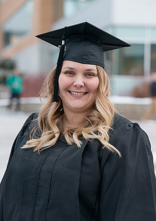 Graduates on campus after Convocation.
