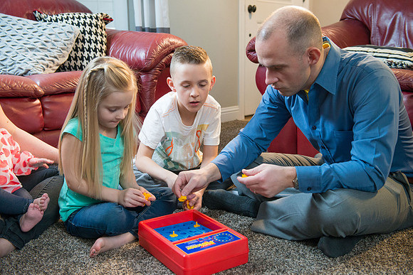 Adam Wickern the I.T. Man and his family for a video to help recruit Online Learning instructors.