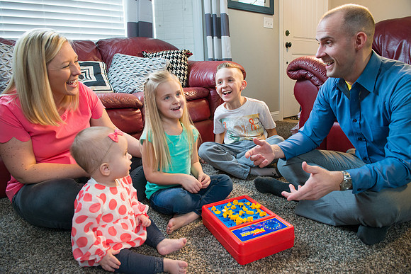 Adam Wickern the I.T. Man and his family for a video to help recruit Online Learning instructors.