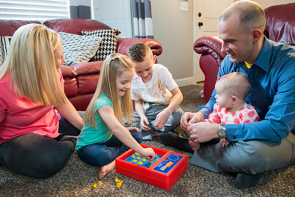 Adam Wickern the I.T. Man and his family for a video to help recruit Online Learning instructors.
