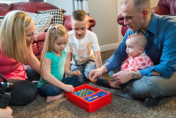 Adam Wickern the I.T. Man and his family for a video to help recruit Online Learning instructors.
