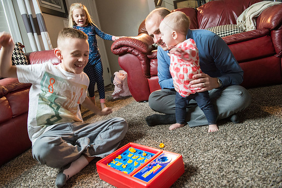 Adam Wickern the I.T. Man and his family for a video to help recruit Online Learning instructors.
