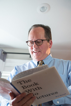 Michael Ballard reading "The Book With No Pictures"