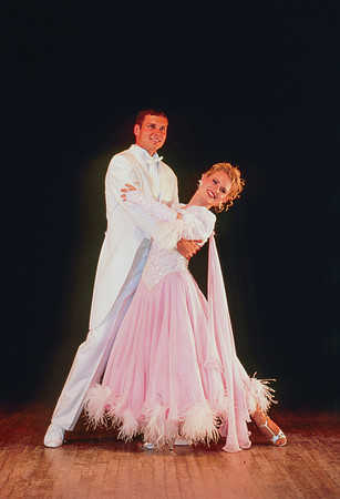 Dancers pose for a Ballroom poster shot.