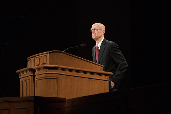 BYU-Idaho First Winter Semester Devotional. President Eyring addresing the Students. Jan 2018