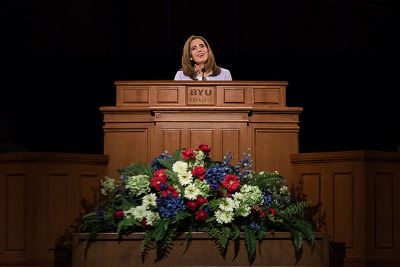 The official welcome to new students and parents from President and Sister Eyring. Jan 2018
