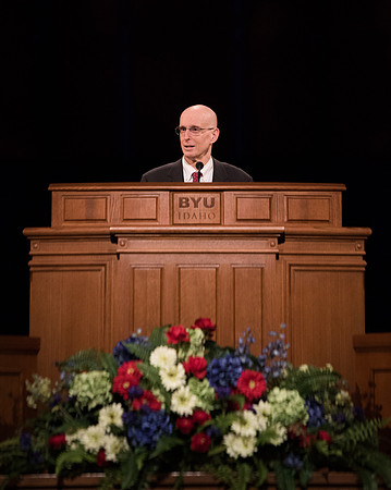The official welcome to new students and parents from President and Sister Eyring. Jan 2018