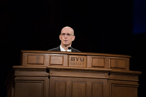 The official welcome to new students and parents from President and Sister Eyring. Jan 2018