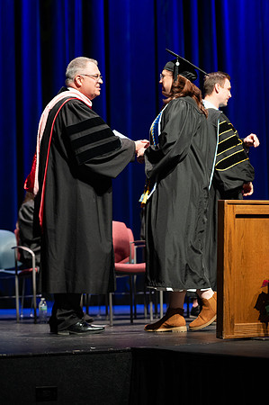 Graduates during convocation for the College of Academic Success & Interdisciplinary Studies. Speakers: Kevin Brower, Jenna Kate Wilson, Tyler Christensen