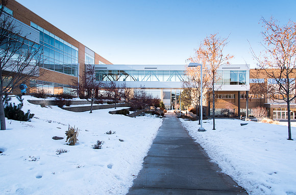 Skybridge connects Manwarning Center and McKay library.