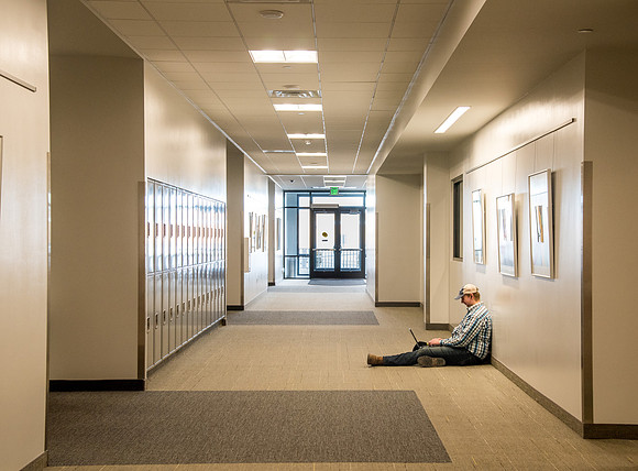 Student at the STC building.