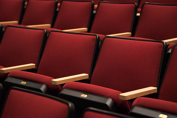 The seats are left empty at the end of Devotional.