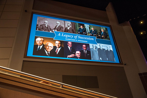 "A Legacy of Succession." Elder Stevenson speaks about Prophets.