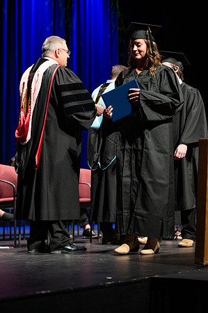 Graduates during convocation for the College of Academic Success & Interdisciplinary Studies. Speakers: Kevin Brower, Jenna Kate Wilson, Tyler Christensen