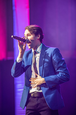 Vocal Point performs during Power to Become, held in the Hart Auditorium.