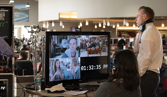 BYU-Idaho Students talking about their experience in BYU-Idaho while being filmed for the Ready Campaign. BYU-Idaho video production crew. Jan 2018