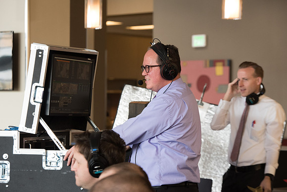 BYU-Idaho Students talking about their experience in BYU-Idaho while being filmed for the Ready Campaign. BYU-Idaho video production crew. Jan 2018