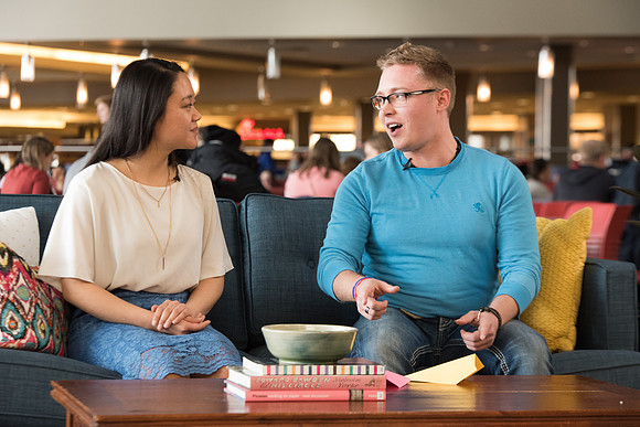 BYU-Idaho Students talking about their experience in BYU-Idaho while being filmed for the Ready Campaign. Jan 2018