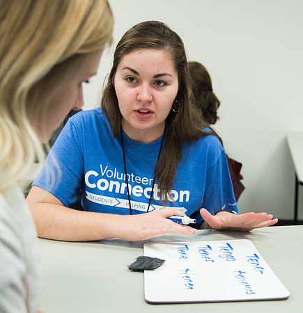 BYU-Idaho Spanish Conversation Lab Volunteers and Students practicing. Jan 2018