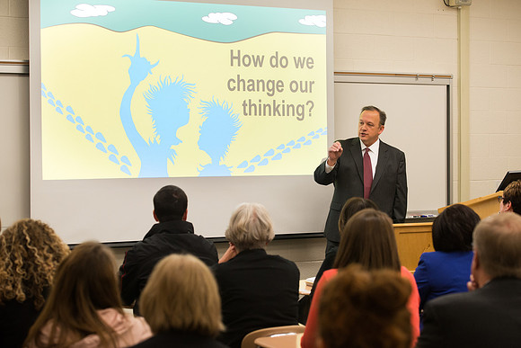 BYU-Idaho All Employee Conference theme: "Reaching the One: Loving, Serving, and Teaching one Another".