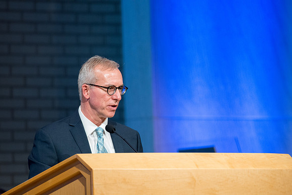 BYU-Idaho All Employee Conference theme: "Reaching the One: Loving, Serving, and Teaching one Another". Keynote speaker: Kely Burgener, Academic Vice President.