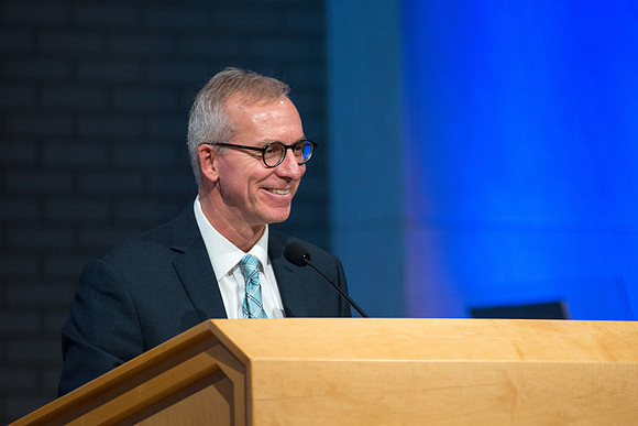 BYU-Idaho All Employee Conference theme: "Reaching the One: Loving, Serving, and Teaching one Another". Keynote speaker: Kely Burgener, Academic Vice President.