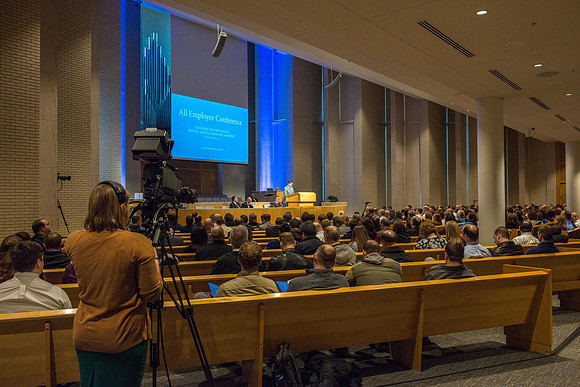 BYU-Idaho All Employee Conference theme: "Reaching the One: Loving, Serving, and Teaching one Another".