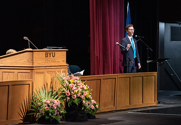 Graduates during convocation of the College of Physical Sciences and Engineering.