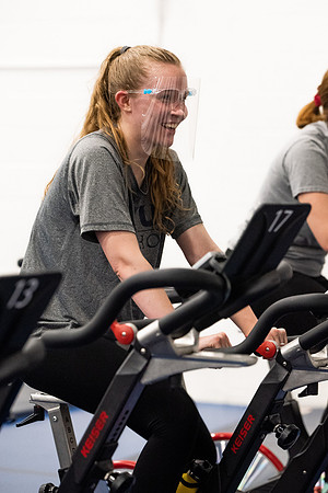 BYUI students participate in on campus fitness classes in the evening.