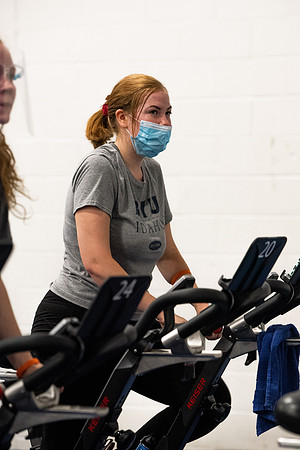BYUI students participate in on campus fitness classes in the evening.