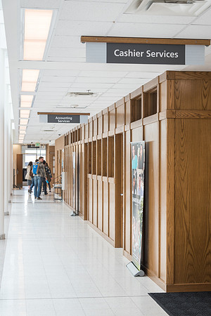The view of the east side of the first floor in the Kimball Building, after the recent remodel.