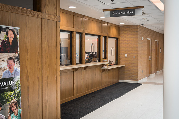 The view of the east side of the first floor in the Kimball Building, after the recent remodel.