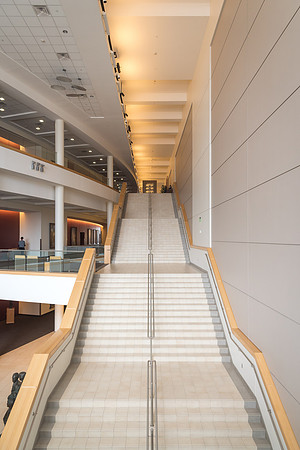 The staircase that connects every floor in the I-Center.