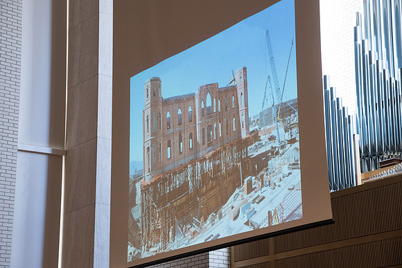 BYU-Idaho University Forum "From Tabernacle to Temple" guest speaker former BYU Professor of Construction Management, Jay Newitt. Feb 2018