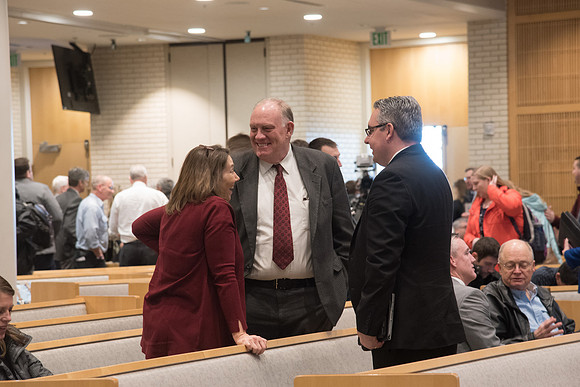 BYU-Idaho University Forum "From Tabernacle to Temple" guest speaker former BYU Professor of Construction Management, Jay Newitt. Feb 2018