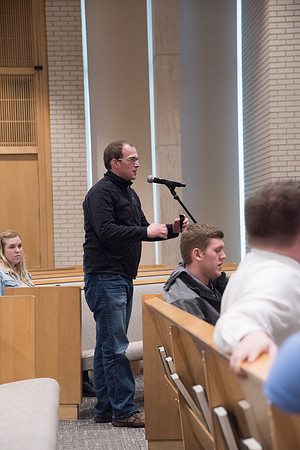 BYU-Idaho University Forum "From Tabernacle to Temple" guest speaker former BYU Professor of Construction Management, Jay Newitt. Feb 2018